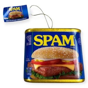 Spam Classic Decoupage Ornament Holiday Christmas Decoration Fun Novelty